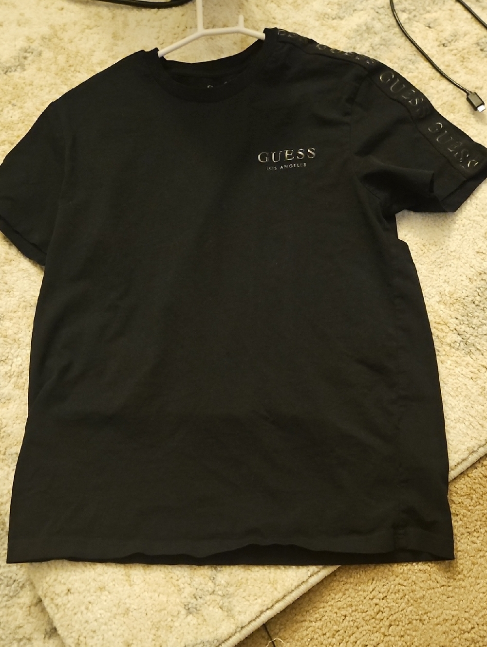 GUESS Black Logo Tee Boys Medium